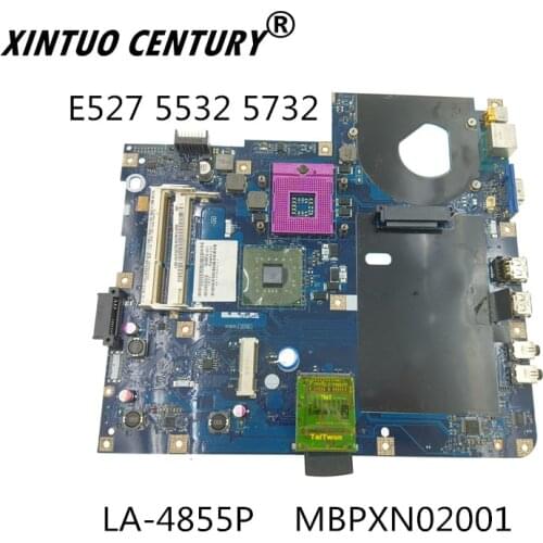 LA-4855P MBPXN02001 Acer aspire E527 5532 5732 Laptop anakart KAWF0 GL40 DDR2 ücretsiz cpu