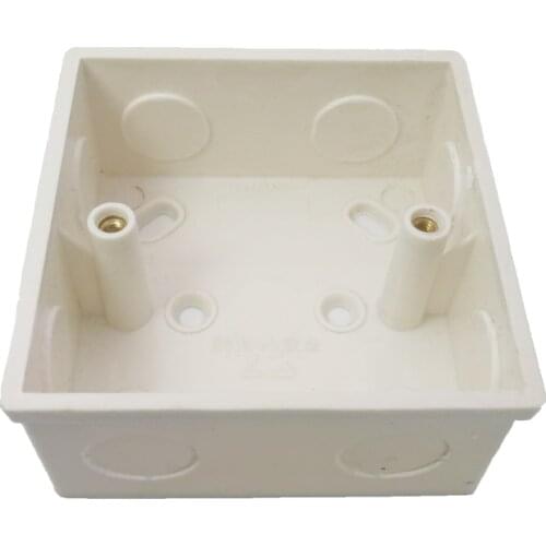 86 type Mounting box Switch Socket Junction Base Box PVC Flame Retardant Bottom Box Surface Mounted on the wall