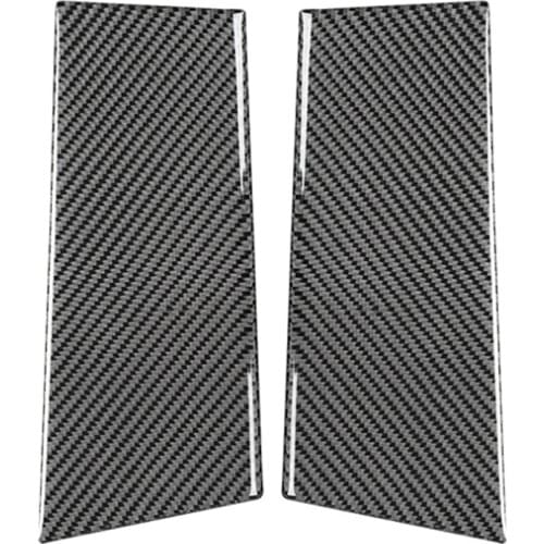 For Nissan 350Z 2003-2009 Carbon Fiber B Pillar Cover Sticker Window Goalpost Decorative Paste Car Accessories