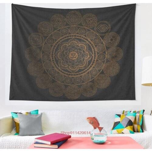 Sacred Geometry Circular Connections tapestry More Size home living room bedroom decorative wall blanket