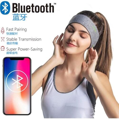 2021 New Wireless Bluetooth Sports Headband Music player Stereo Sports Headband Sweat Absorbing Headband Dropshipping