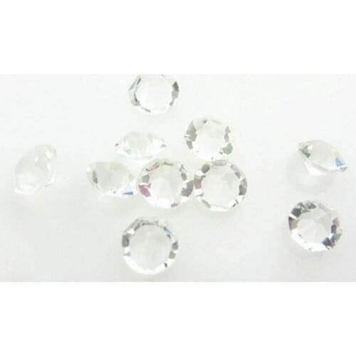New Arrival 100pcs April Birthstone White 5mm 4mm Crystal Floating Charms Living Glass Memory Lockets Pendants DIY Jewelry
