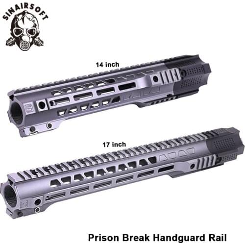 New Picatinny 14''/17'' Quick Disassembly Version Prison Break Handguard Rail System For Airsoft AEG M4/M16 Hunting Accessories