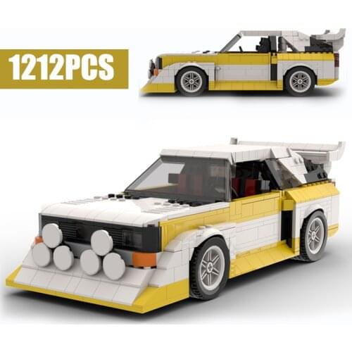 New Technic Series Sports Car Sport Quattro S1 Rally Car MOC-43616 Building Kits Blocks Bricks Toys Children Kids birthday Gifts
