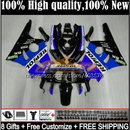 CBR400RR NC29 For HONDA CBR400 RR 94 95 96 97 98 99 33CL.95 CBR 400 RR 400RR 1994 1995 1996 1997 1998 1999 Fairing Repsol blue