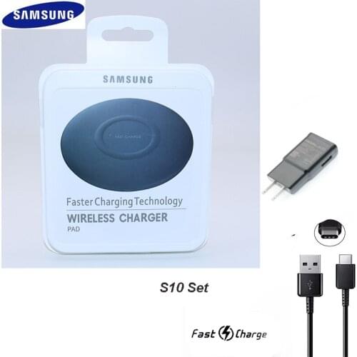 Original Samsung S10 Fast Qi Wireless Charger US Fast Charge adapter USB for Galaxy S8 S9 S10 plus for iPhone 8 XS XR 11 pro max