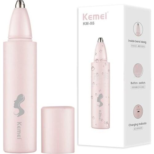 Original washable women facial eyebrow epilator usb electric trimmer nose ear rechargeable eyebrow trimmer pen pro cordless