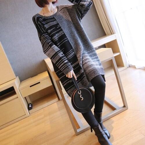 Thick Warm Cotton Fringe Dress Ladies Casual Midi Korean Dress Women Autumn Winter Dress Women Elegant Robe Pull Femme Hiver