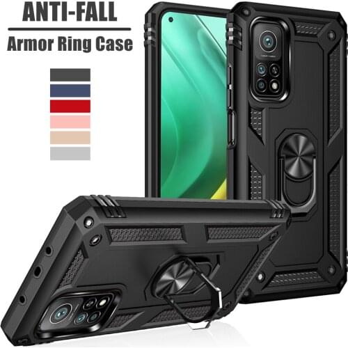 Shockproof Armor Case For Xiaomi Mi 10T Pro 11 9 SE 8 Lite Coque Ring Holder Magnet Cover For Xiomi 11 10 Ultra 9T Pro Funda
