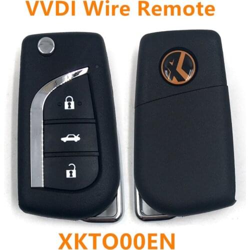 XRSHKEY universal VVDI wire remote control XKTO00EN no transpponder chip for Toyta VVDI Mini Key Tool VVDI2 10pcs/lot