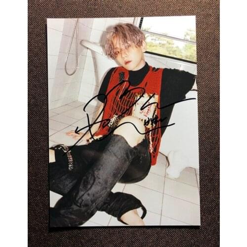 Hand signed SuperM autographed photo BAEKHYUN 5*7 092019N6