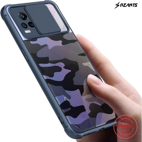 Rzants For VIVO V21E 4G VIVO V21 Phone Case Soft [Camouflage Lens] Protection Clear Double Casing