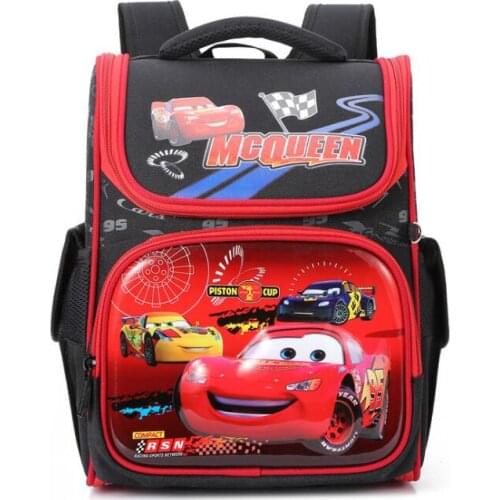 Disney High Quality Boys School Backpacks Orthopedic McQueen Cars Kids Packsack Children Primary School Bags Child Boys Rucksack