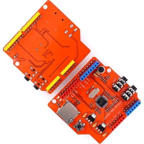 VS1053 VS1053B Stereo Audio MP3 Player Shield Record Decode Development Board Module With TF Card Slot