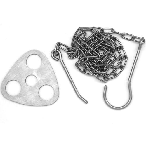 Cooking Outdoor Cookware Grill Accessory Cookware Outdoor Camping Stainless Steel Hanging Pot Picnic Tripod Ring Hook Set