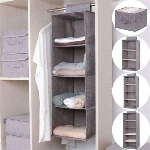 New Interlayer Drawer Type Clothes Hangers Holder Portable Organizer Hanging Closet Organizer Wardrobe Hanging Storage Bag