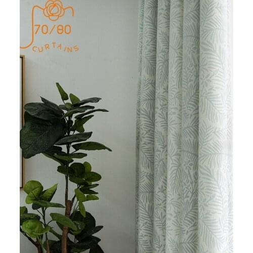 High-end American Pastoral Chenille Dark Jacquard Blackout Curtains for Living Room and Bedroom Customized Products