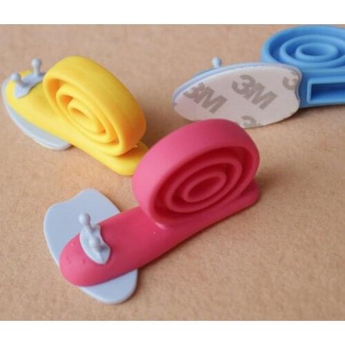 Bear Care Cute Colorful Cartoon Snail Baby Helper Door Stopper Holder Lock Safety Finger Protector 12 pcs/lot