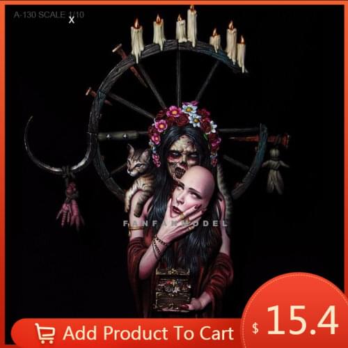 1/10 Resin Bust Kits Sorceress Model Self-assembled A-130