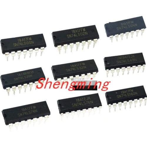 10PCS SN74LS00N 74LS02 74LS04 74LS08 74LS10 74LS20 74LS32 74LS47 74LS48 74LS86 74LS90 74LS151 74LS74 DIP