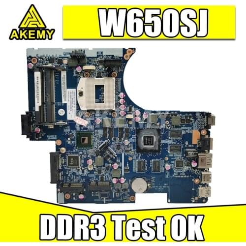 AKemy W670SC FOR Clevo w670 K710C K750D W670SJ W670SR W670SC MOTHERBOARD 100% WORK Motherboard 6-71-w65s0-d02 DDR3