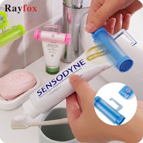 Bathroom Accessories 5 Colors Rolling Tube Toothpaste Squeezer Useful Easy Dispenser Bathroom Toothpaste Holder Gadgets Tools Q