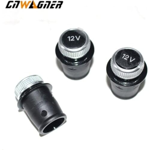 Car Cigarette Lighter Cover Chrome Plated Cigarette Lighter Plug For Audi A3 A4 A5 Q2 Q7 R8 8W0 919 311 12V