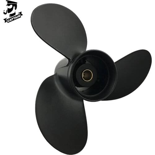 Captain Propeller 8.5x7.5 Fit Tohatsu and Mercury Outboard Engine 8HP 9.8HP 9.9HP MFS8/9.8 12 Tooth Splines 3B2B64515-1