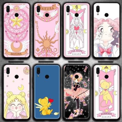 Cardcaptor Sakura Magic wand Moon Phone Case for Huawei Y6P Y8S Y8P Y5II Y5 Y6 2019 P Smart Prime Pro