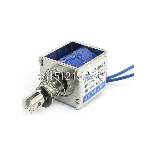 DC 24V 20N Push Pull Linear Actuator Electromagnet Solenoid JF-0826