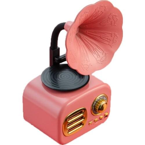 Retro Wood Portable Mini Bluetooth Speaker Wireless Loudspeaker Outdoor Speaker Sound System TF FM Radio Music Subwoofer