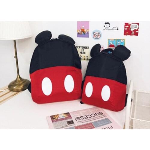 Disney childrens cartoon cute backpack new Mickey Minnie kindergarten baby school bag cartoon anime anti-lost backpack