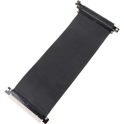 PCI Express PCIe3.0 16X to 16X Flexible Cable Adapter 90 Degree Angle Riser Card