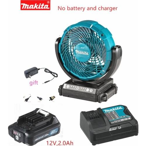 Makita DCF101 DF101D 12V LI-ION SMALL JOBSITE CORDLESS PORTABLE FAN 3-Speed, 1 battery and charger