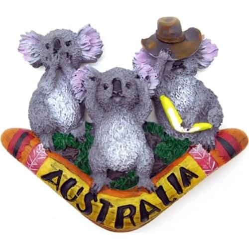 Cute Australian Koala Darts Creative 3D Refrigerator Magnet Home Decortion Fridge Magnets Tourism Souvenirs Magnetic Stickers