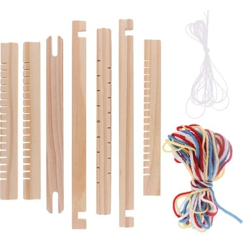 1 Set Manual Knitting Weaving Model Material Science Experiment Assembling DIY Loom Kids Educational Toy Gifts
