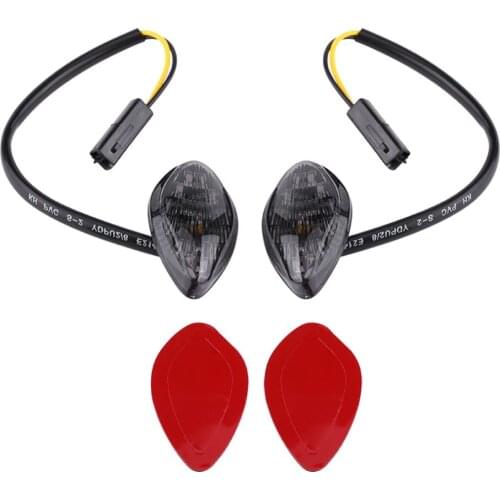 Motorcycle LED Turn Signals Light Amber with Mounting Self-Adhesive Foam Pads weatherproof waterproof For Honda Grom 2014-2016