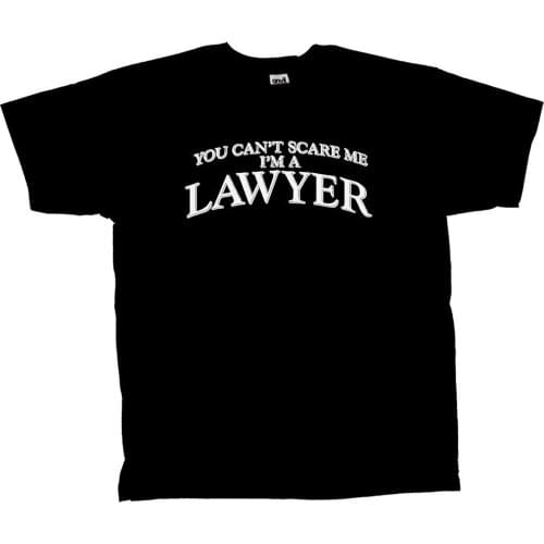 Personalised T Shirts Short Sleeve Gift O-Neck Ing On CanT Scare Me IM A Lawyer Shirts For Men