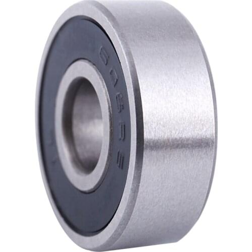 ABSF 606-2RS Sealed Bearing 6mm x 17mm x 6mm Black - Silver Tone
