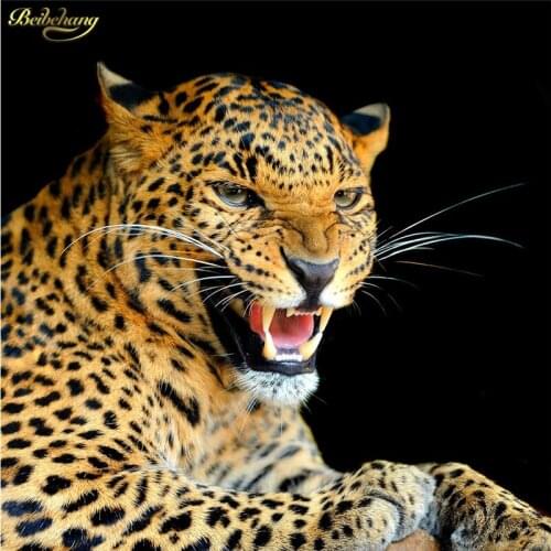 Beibehang Custom Photo Wallpaper Mural Wall Sticker Fashion HD Panther Oil Painting Decorative Painting Frameless Painting