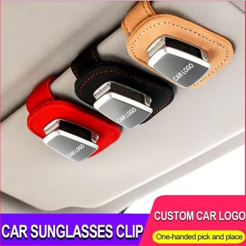 Portable Car Glasses Cases Ticket Card Clamp Car Sun Visor Sunglasses Holder For Mercedes Benz A B R G Class GLK GLA w204 W251