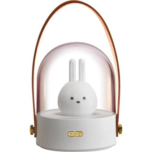 Portable Music Night Light Bedroom Desktop Cute Lamp Three Levels Of Brightness Adjustment Sleeping Lamp