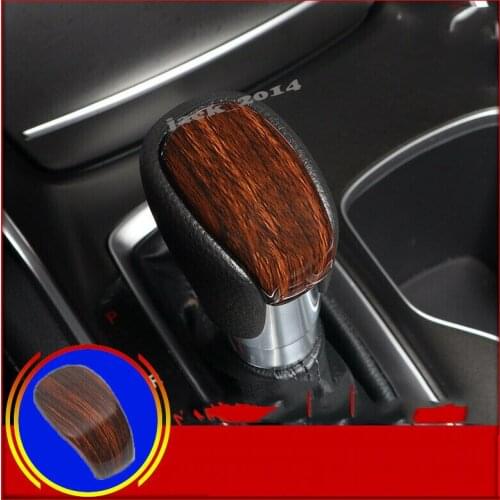 For Honda Accord 2018-2019 Accessories Gear Knob Trim Peach wood grain Shift Lever