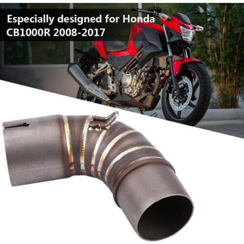 Motorcycle Exhaust Middle Pipe Link Connect for Honda CB1000R 2008-2017 Stainless Steel Motorcycle Accessories