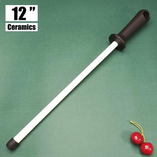 Knife sharpening rod Tungsten steel Black carbon steel kitchen gadgets Slaughterhouse butcher Ceramic Household knife sharpener