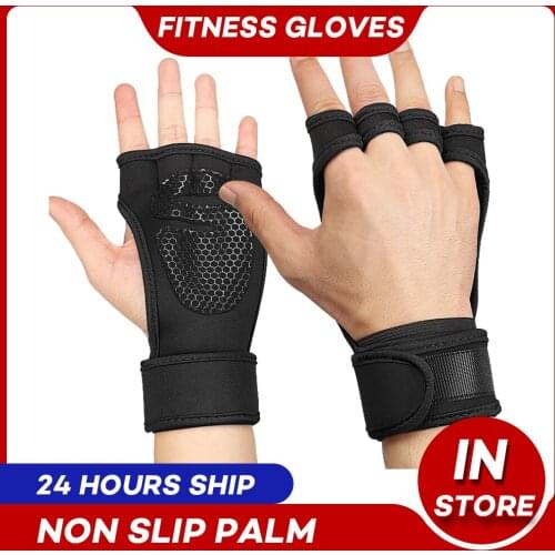 Weight Lifting Training Gloves for Women Men Hand Palm Protector Body Building Gym Hand Palm Wrist Gloves