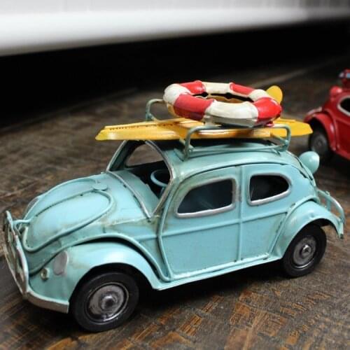 Iron Material Craft Orament Iron Car Model Retro Decoration Office Decoration Bar Gift for friend Home Decoration Accessories