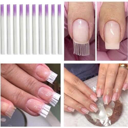 10PCS Nail Fiber Glass For Nail Silk Extension Acrylic Tips fiberglass nail Nail Salon