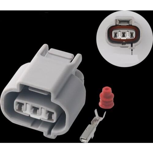 100 sets gray 3 Pin way female automotive waterproof wire cable connector speed sensor plug for car DJ7037FA-2.2-21