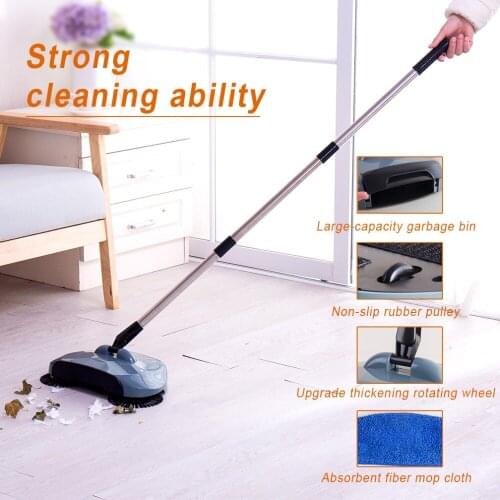 360 Degrees Rotate Magic Manual Telescopic Floor Dust Sweeper Hand Push Cleaner Household Mop Tools DQ9145-7